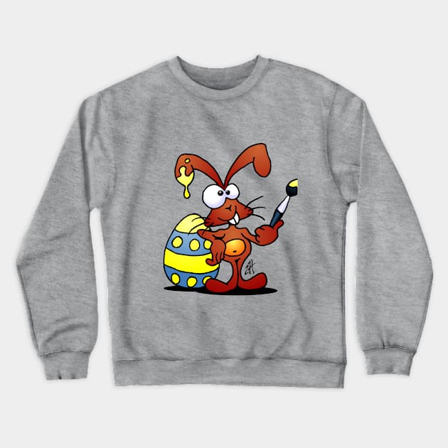 Easter bunny Crewneck Sweatshirt by Cardvibes